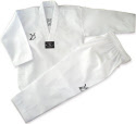 Dobok Taekwondo Double Y "Generacion" cuello blanco