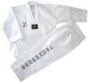Dobok Taekwondo Double Y "Elegance 2"cuello blanco
