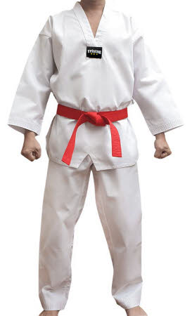 White collar Dobok taekwondo DOUBLE Y Generation neutral